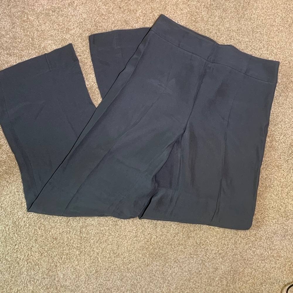 Silk grey trousers